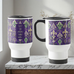 Mug De Voyage Laissez les bons temps rouler Masque Orné de Mardi