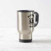 Mug De Voyage L'alcool contre le lait (Devant droit)