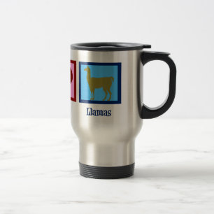 Mug De Voyage Lamas d'amour de paix