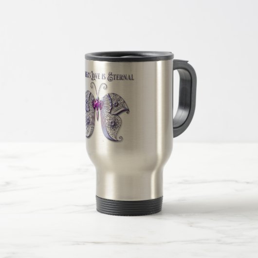 Mug De Voyage L'amour de la mère est éternel (Devant droit)
