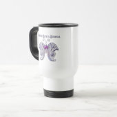 Mug De Voyage L'amour d'une mère est éternel (Devant gauche)
