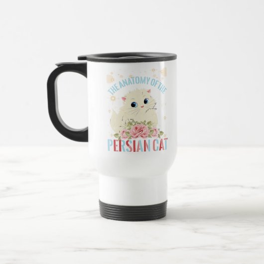 Mug De Voyage L'anatomie du chat persan (Gauche)