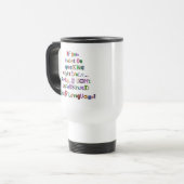 Mug De Voyage Langue négative (Devant gauche)