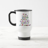 Mug De Voyage Langue négative (Gauche)