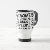 Mug De Voyage Langues de programmation, Langues informatiques, C (Devant droit)