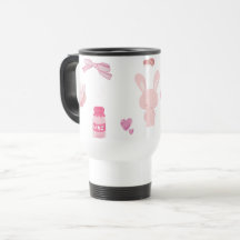 Lapin au Lait de Fraise Rose Pâle Mignon