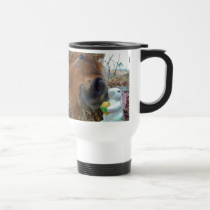 Mug De Voyage Lapin de Pâques et cheval Brown