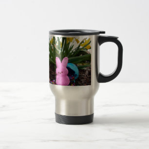 Mug De Voyage Lapin de Pâques personnalisé Paix Amour Art Destin