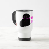 Mug De Voyage Lapin diva avec éclat (Devant gauche)