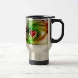 Mug De Voyage L'art moderne au cœur, cadeaux à motif chic pour e