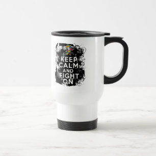 Mug De Voyage L'autisme gardent le calme et continuent à