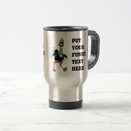 Mug De Voyage L'autruche arctique à la course (Devant droit)