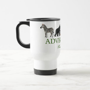 Mug De Voyage L'aventure Attend - Jumelles Vintage et Montagne