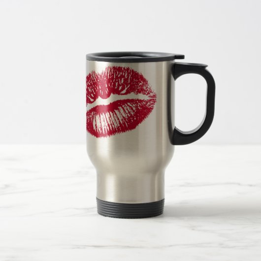 Mug De Voyage Le Baiser, Lèvres Rouges (Droit)