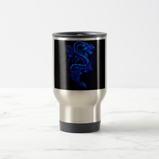 Mug De Voyage le bleu-dragon-noir-feu (Centre)