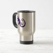 Mug De Voyage Le bleu pourpre de lézard de longue queue repère (Devant gauche)