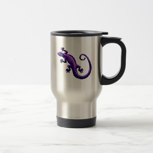 Mug De Voyage Le bleu pourpre de lézard de longue queue repère (Droit)