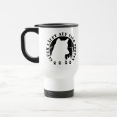 Mug De Voyage Le bonheur de Husky est à quatre pattes (Gauche)