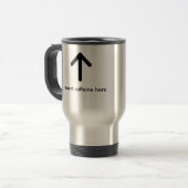 Mug De Voyage le caffiene d'insertion de l'acier inoxydable 15oz (Devant gauche)