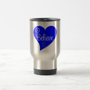 Mug De Voyage Le cancer du colon croient le coeur