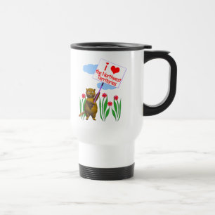 Mug De Voyage Le castor canadien aime les Territoires du Nord-Ou