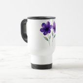 Mug De Voyage Le charme des fleurs violettes (Devant gauche)