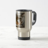 Mug De Voyage Le chat grincheux déteste lundi (Devant droit)