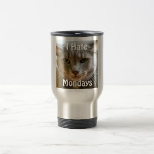 Mug De Voyage Le chat grincheux déteste lundi