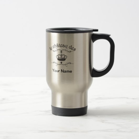 Mug De Voyage le château des VOS NOM v.2 (Droit)