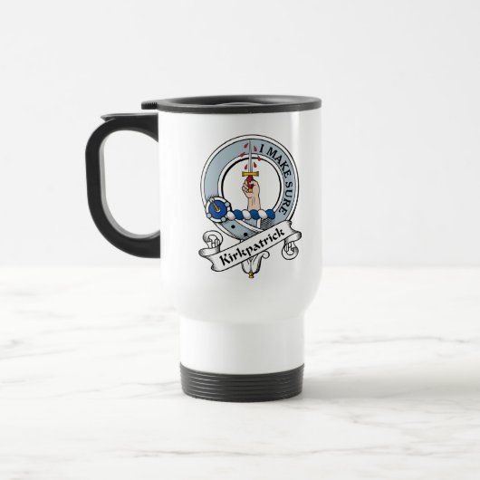 Mug De Voyage Le clan de Kirkpatrick Badge (Gauche)