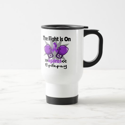 Mug De Voyage Le combat est dessus contre l'épilepsie (Droite)