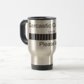 Mug De Voyage Le commentaire sarcastique chargeant svp attendent (Devant gauche)