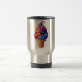Mug De Voyage Le cône de glace classique vibrant de SlipperyJoe' (Centre)