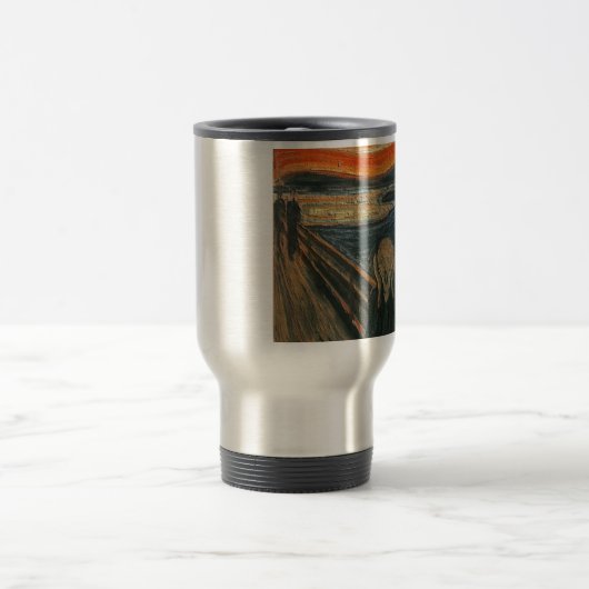 Mug De Voyage Le cri (Texturé) d'Edvard Munch (Centre)