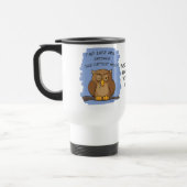 Mug De Voyage Le défunt hibou attrape les plus grosses souris ! (Gauche)