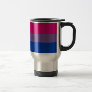 Mug De Voyage Le drapeau de Bi vole pour la fierté bisexuelle
