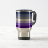Mug De Voyage Le drapeau de la fierté lesbienne boucher de Slipp (Devant droit)