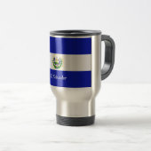 Mug De Voyage Le drapeau du Salvador. (Devant droit)