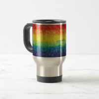 Le drapeau tie-dyé de SlipperyJoe arc-en-ciel pres