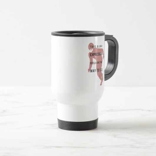 Mug De Voyage Le Flash | Silhouette du devis "Expression vide" (Devant droit)