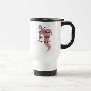 Mug De Voyage Le Flash Silhouette du devis "Expression vide"