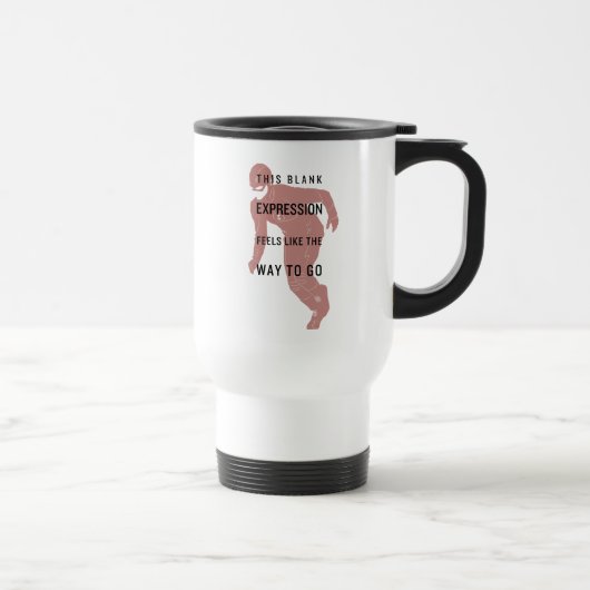 Mug De Voyage Le Flash | Silhouette du devis "Expression vide" (Droite)