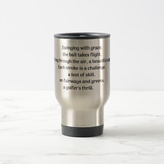 Mug De Voyage Le frisson du golfeur (Centre)