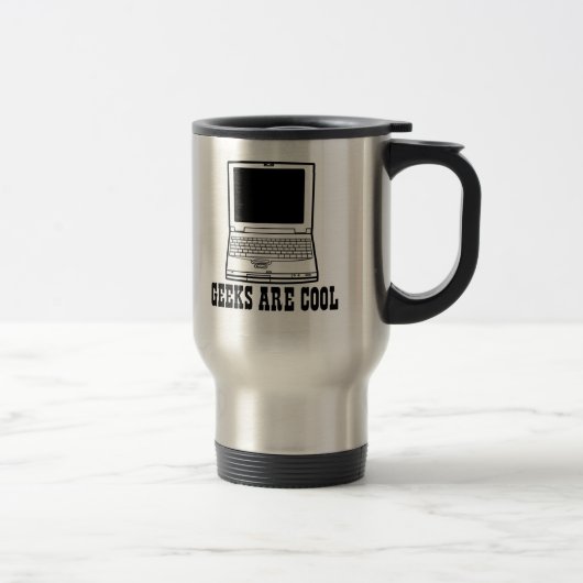 Mug De Voyage Le geeks est frais (Droit)