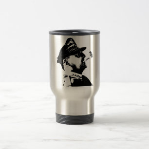 Mug De Voyage Le Général MacArthur -- Noir et blanc