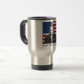 Mug De Voyage Le Général Puller et le drapeau américain (Devant gauche)