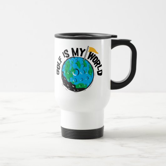 Mug De Voyage Le golf est mon monde (Droite)