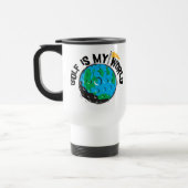Mug De Voyage Le golf est mon monde (Gauche)