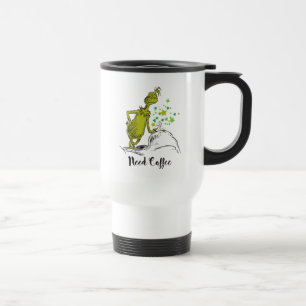Mug De Voyage Le Grinch Besoin de café drôle