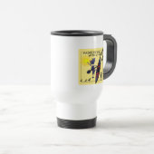 Mug De Voyage Le kayak barbote bien sur le jaune (Devant droit)